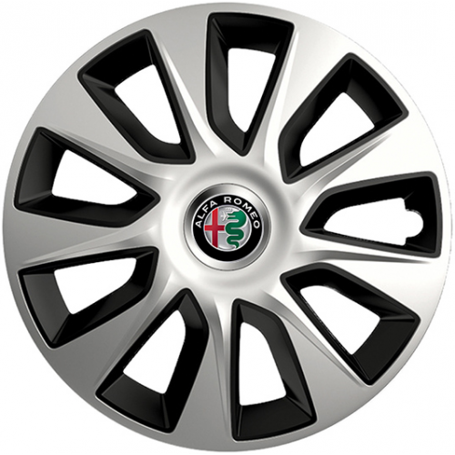 KRYTY KOLIES PRE ALFA ROMEO 15" STRATOS silver/black 4ks